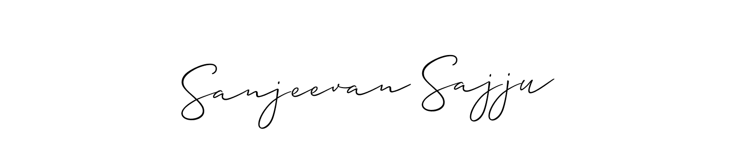 if you are searching for the best signature style for your name Sanjeevan Sajju. so please give up your signature search. here we have designed multiple signature styles  using Allison_Script. Sanjeevan Sajju signature style 2 images and pictures png