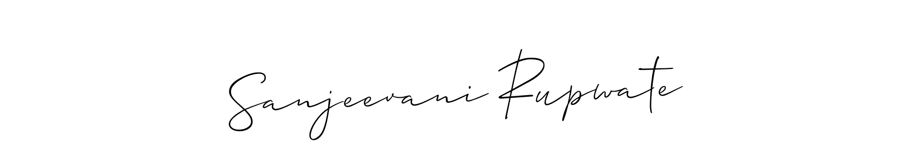 Also You can easily find your signature by using the search form. We will create Sanjeevani Rupwate name handwritten signature images for you free of cost using Allison_Script sign style. Sanjeevani Rupwate signature style 2 images and pictures png