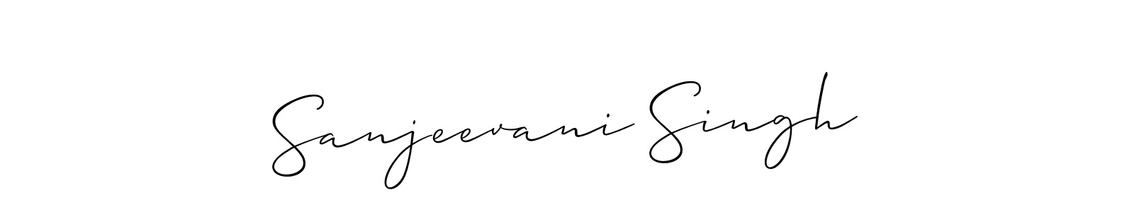 Create a beautiful signature design for name Sanjeevani Singh. With this signature (Allison_Script) fonts, you can make a handwritten signature for free. Sanjeevani Singh signature style 2 images and pictures png