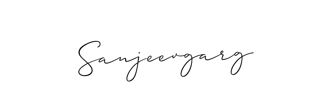 Make a beautiful signature design for name Sanjeevgarg. With this signature (Allison_Script) style, you can create a handwritten signature for free. Sanjeevgarg signature style 2 images and pictures png