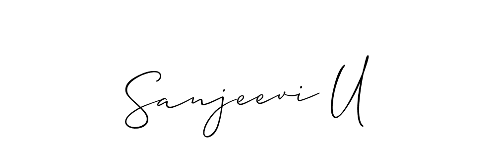 Make a short Sanjeevi U signature style. Manage your documents anywhere anytime using Allison_Script. Create and add eSignatures, submit forms, share and send files easily. Sanjeevi U signature style 2 images and pictures png