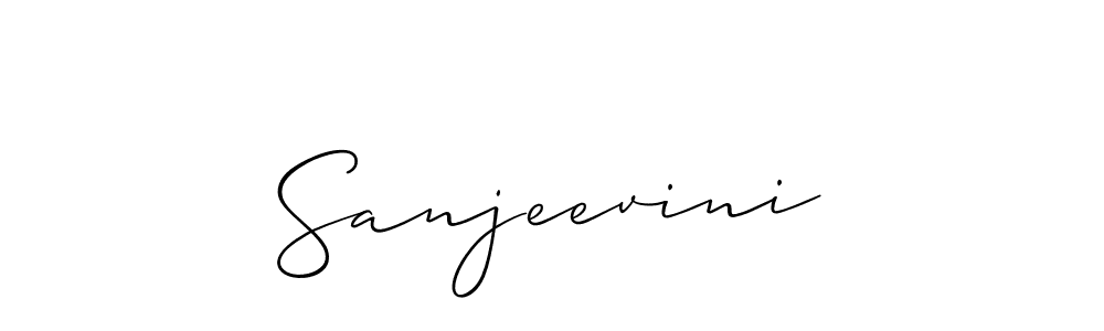 Sanjeevini stylish signature style. Best Handwritten Sign (Allison_Script) for my name. Handwritten Signature Collection Ideas for my name Sanjeevini. Sanjeevini signature style 2 images and pictures png