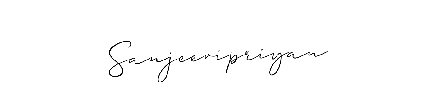 Make a beautiful signature design for name Sanjeevipriyan. With this signature (Allison_Script) style, you can create a handwritten signature for free. Sanjeevipriyan signature style 2 images and pictures png