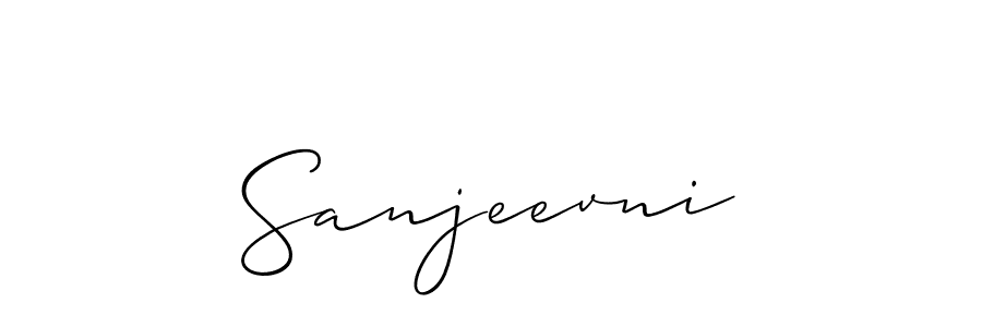 Create a beautiful signature design for name Sanjeevni. With this signature (Allison_Script) fonts, you can make a handwritten signature for free. Sanjeevni signature style 2 images and pictures png