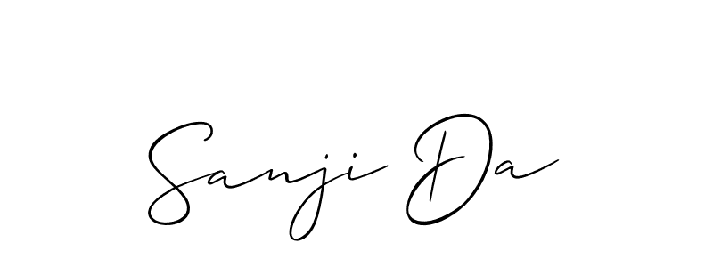 How to Draw Sanji Da signature style? Allison_Script is a latest design signature styles for name Sanji Da. Sanji Da signature style 2 images and pictures png