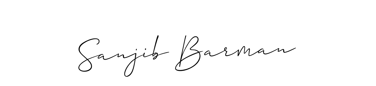 It looks lik you need a new signature style for name Sanjib Barman. Design unique handwritten (Allison_Script) signature with our free signature maker in just a few clicks. Sanjib Barman signature style 2 images and pictures png