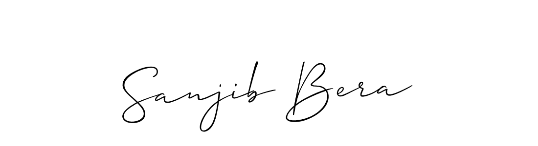 Sanjib Bera stylish signature style. Best Handwritten Sign (Allison_Script) for my name. Handwritten Signature Collection Ideas for my name Sanjib Bera. Sanjib Bera signature style 2 images and pictures png