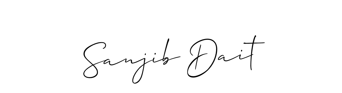 Also we have Sanjib Dait name is the best signature style. Create professional handwritten signature collection using Allison_Script autograph style. Sanjib Dait signature style 2 images and pictures png