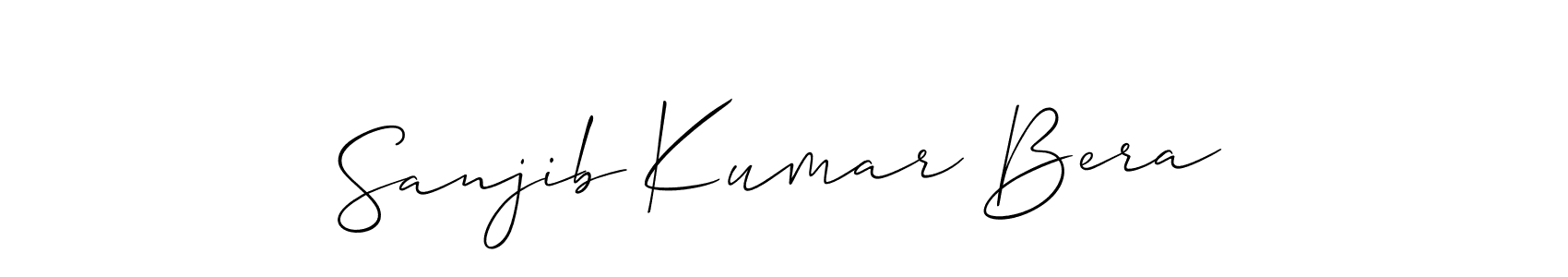 Use a signature maker to create a handwritten signature online. With this signature software, you can design (Allison_Script) your own signature for name Sanjib Kumar Bera. Sanjib Kumar Bera signature style 2 images and pictures png