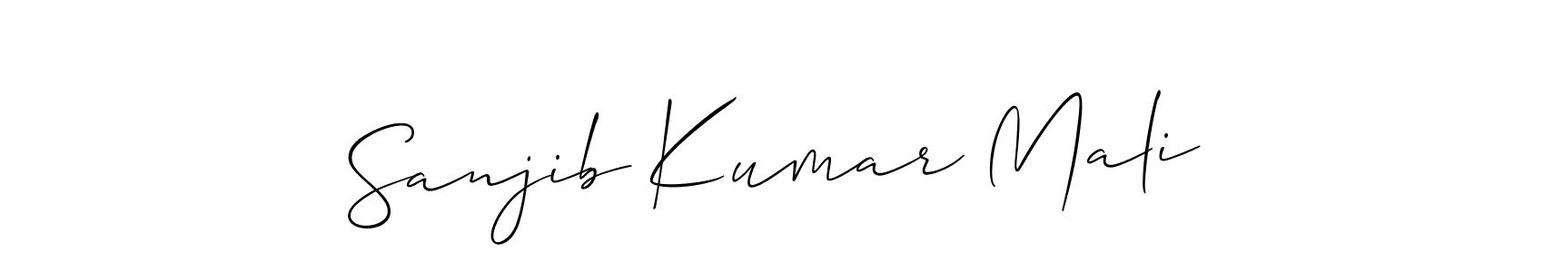 Also You can easily find your signature by using the search form. We will create Sanjib Kumar Mali name handwritten signature images for you free of cost using Allison_Script sign style. Sanjib Kumar Mali signature style 2 images and pictures png
