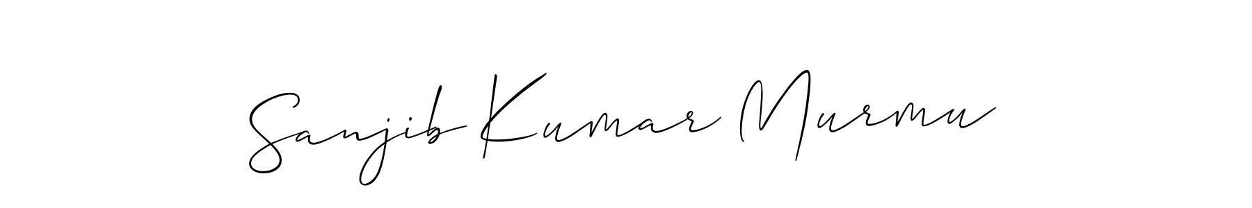 How to make Sanjib Kumar Murmu name signature. Use Allison_Script style for creating short signs online. This is the latest handwritten sign. Sanjib Kumar Murmu signature style 2 images and pictures png