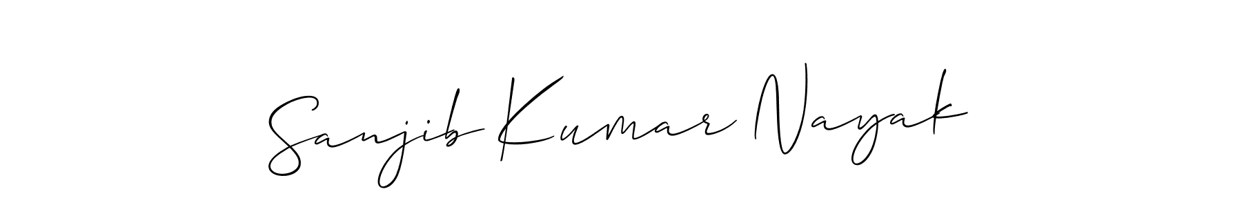 You should practise on your own different ways (Allison_Script) to write your name (Sanjib Kumar Nayak) in signature. don't let someone else do it for you. Sanjib Kumar Nayak signature style 2 images and pictures png