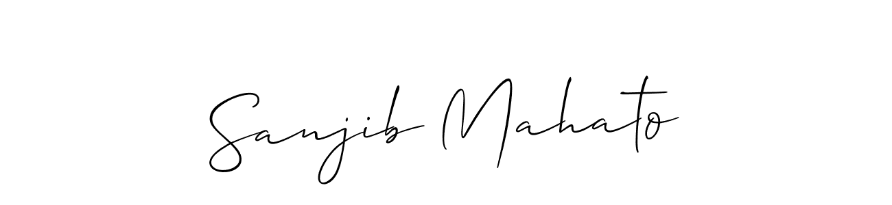 Also we have Sanjib Mahato name is the best signature style. Create professional handwritten signature collection using Allison_Script autograph style. Sanjib Mahato signature style 2 images and pictures png