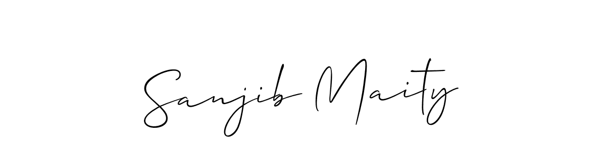 Design your own signature with our free online signature maker. With this signature software, you can create a handwritten (Allison_Script) signature for name Sanjib Maity. Sanjib Maity signature style 2 images and pictures png