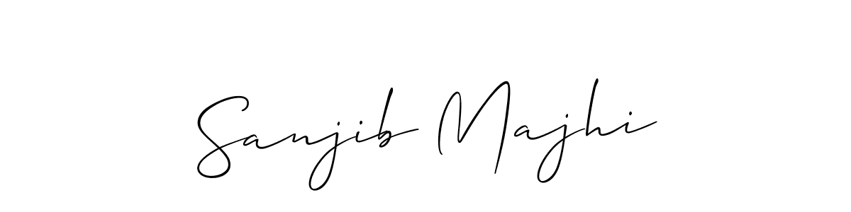 You should practise on your own different ways (Allison_Script) to write your name (Sanjib Majhi) in signature. don't let someone else do it for you. Sanjib Majhi signature style 2 images and pictures png