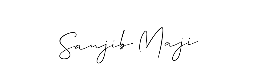 Design your own signature with our free online signature maker. With this signature software, you can create a handwritten (Allison_Script) signature for name Sanjib Maji. Sanjib Maji signature style 2 images and pictures png