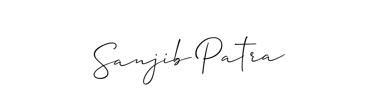 How to Draw Sanjib Patra signature style? Allison_Script is a latest design signature styles for name Sanjib Patra. Sanjib Patra signature style 2 images and pictures png