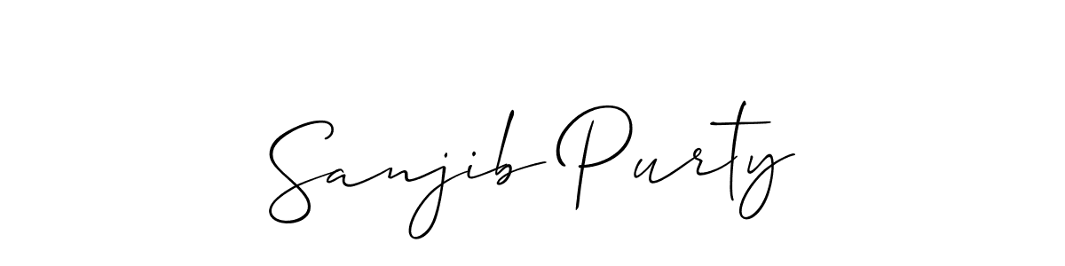 Best and Professional Signature Style for Sanjib Purty. Allison_Script Best Signature Style Collection. Sanjib Purty signature style 2 images and pictures png