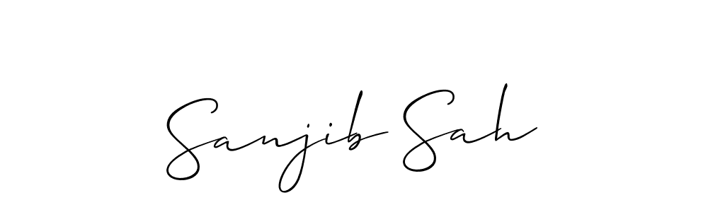 Best and Professional Signature Style for Sanjib Sah. Allison_Script Best Signature Style Collection. Sanjib Sah signature style 2 images and pictures png