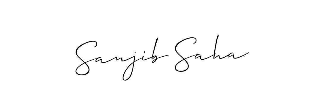 Once you've used our free online signature maker to create your best signature Allison_Script style, it's time to enjoy all of the benefits that Sanjib Saha name signing documents. Sanjib Saha signature style 2 images and pictures png