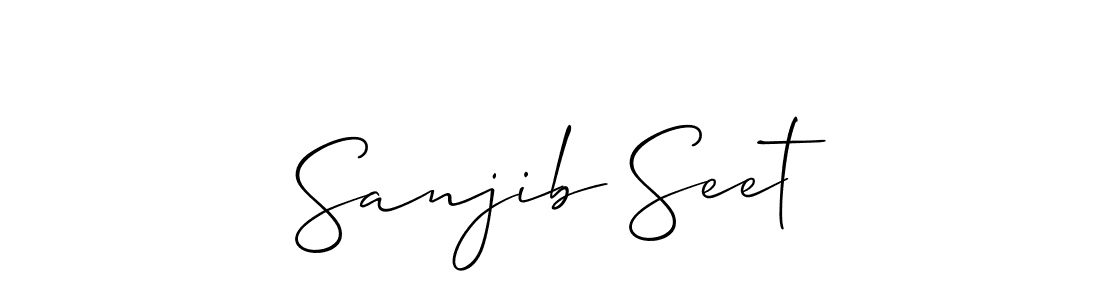Best and Professional Signature Style for Sanjib Seet. Allison_Script Best Signature Style Collection. Sanjib Seet signature style 2 images and pictures png