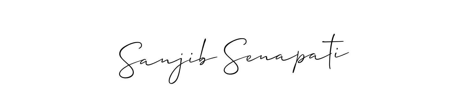 Make a short Sanjib Senapati signature style. Manage your documents anywhere anytime using Allison_Script. Create and add eSignatures, submit forms, share and send files easily. Sanjib Senapati signature style 2 images and pictures png