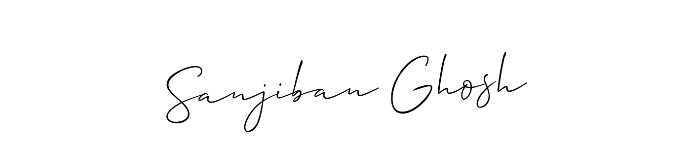 Also You can easily find your signature by using the search form. We will create Sanjiban Ghosh name handwritten signature images for you free of cost using Allison_Script sign style. Sanjiban Ghosh signature style 2 images and pictures png