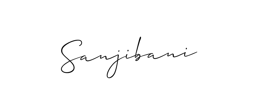 Design your own signature with our free online signature maker. With this signature software, you can create a handwritten (Allison_Script) signature for name Sanjibani. Sanjibani signature style 2 images and pictures png