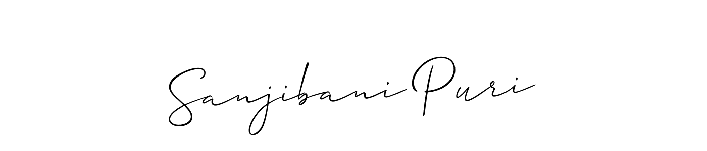 How to Draw Sanjibani Puri signature style? Allison_Script is a latest design signature styles for name Sanjibani Puri. Sanjibani Puri signature style 2 images and pictures png