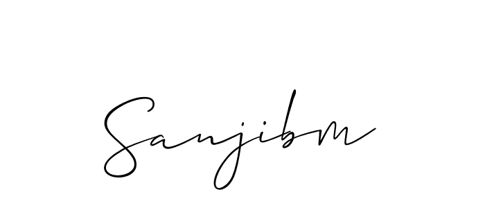 Create a beautiful signature design for name Sanjibm. With this signature (Allison_Script) fonts, you can make a handwritten signature for free. Sanjibm signature style 2 images and pictures png