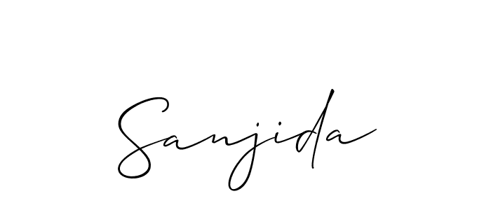 Make a beautiful signature design for name Sanjida. Use this online signature maker to create a handwritten signature for free. Sanjida signature style 2 images and pictures png