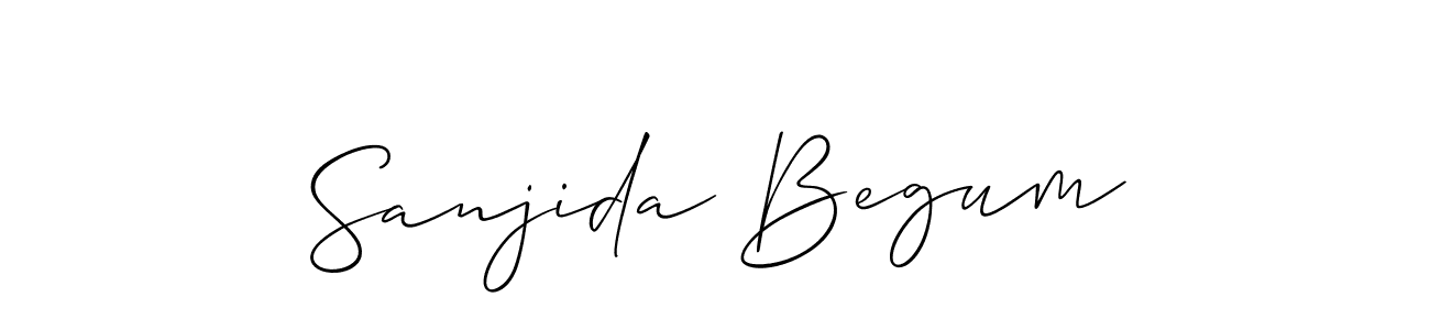 Make a beautiful signature design for name Sanjida Begum. Use this online signature maker to create a handwritten signature for free. Sanjida Begum signature style 2 images and pictures png