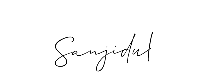 Make a beautiful signature design for name Sanjidul. Use this online signature maker to create a handwritten signature for free. Sanjidul signature style 2 images and pictures png