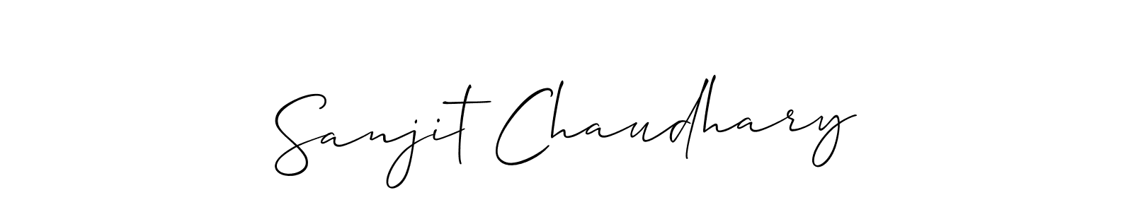 Similarly Allison_Script is the best handwritten signature design. Signature creator online .You can use it as an online autograph creator for name Sanjit Chaudhary. Sanjit Chaudhary signature style 2 images and pictures png