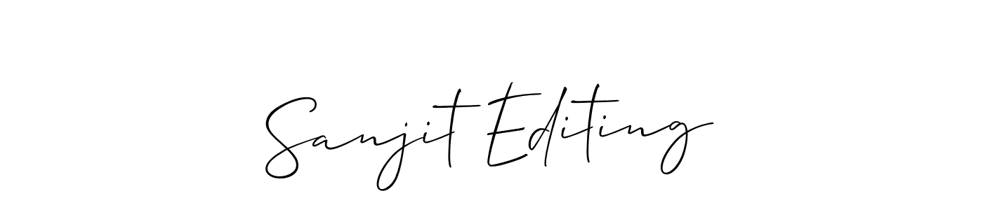 Make a beautiful signature design for name Sanjit Editing. Use this online signature maker to create a handwritten signature for free. Sanjit Editing signature style 2 images and pictures png