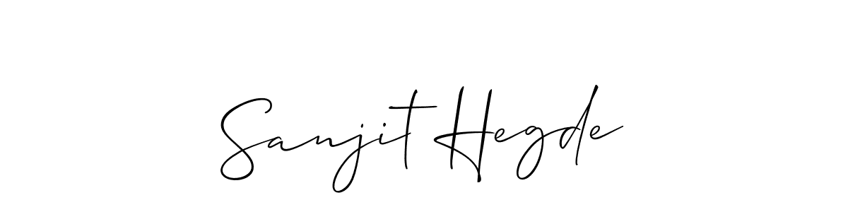 if you are searching for the best signature style for your name Sanjit Hegde. so please give up your signature search. here we have designed multiple signature styles  using Allison_Script. Sanjit Hegde signature style 2 images and pictures png