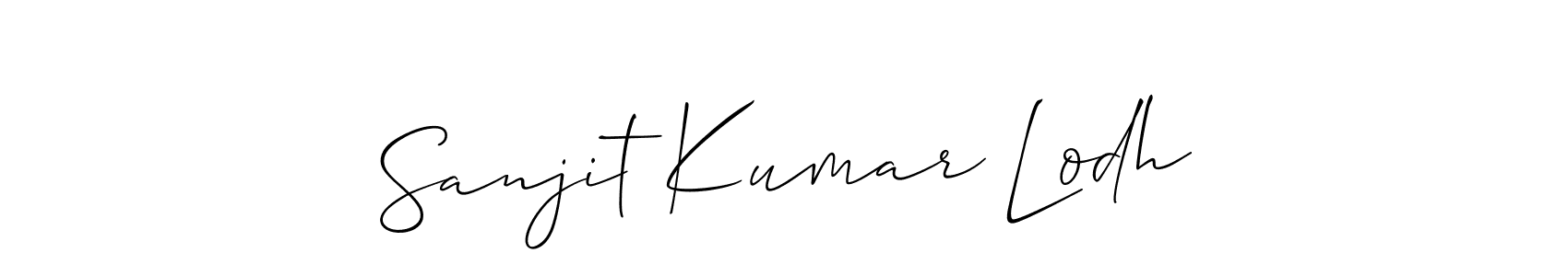 Make a short Sanjit Kumar Lodh signature style. Manage your documents anywhere anytime using Allison_Script. Create and add eSignatures, submit forms, share and send files easily. Sanjit Kumar Lodh signature style 2 images and pictures png