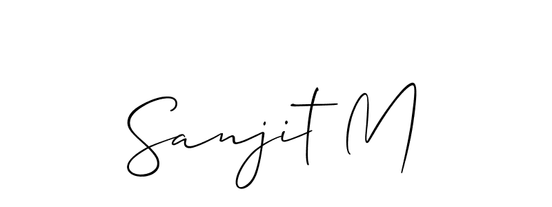 Make a beautiful signature design for name Sanjit M. Use this online signature maker to create a handwritten signature for free. Sanjit M signature style 2 images and pictures png