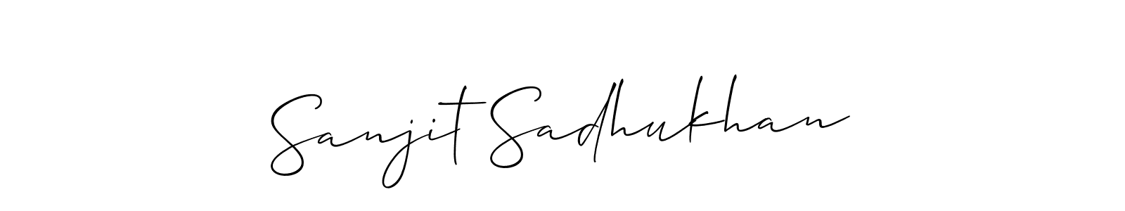 How to Draw Sanjit Sadhukhan signature style? Allison_Script is a latest design signature styles for name Sanjit Sadhukhan. Sanjit Sadhukhan signature style 2 images and pictures png