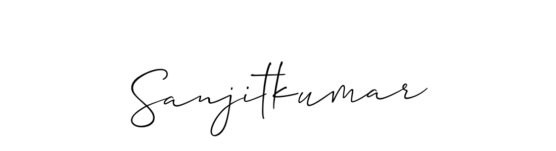 How to Draw Sanjitkumar signature style? Allison_Script is a latest design signature styles for name Sanjitkumar. Sanjitkumar signature style 2 images and pictures png
