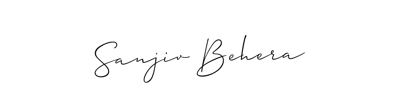 How to make Sanjiv Behera signature? Allison_Script is a professional autograph style. Create handwritten signature for Sanjiv Behera name. Sanjiv Behera signature style 2 images and pictures png