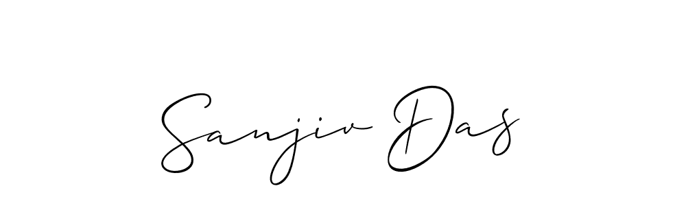 How to make Sanjiv Das name signature. Use Allison_Script style for creating short signs online. This is the latest handwritten sign. Sanjiv Das signature style 2 images and pictures png