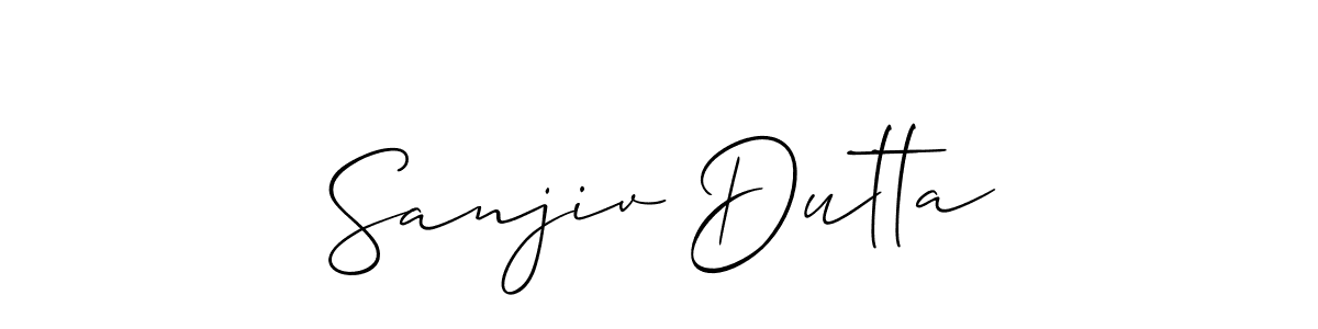 Create a beautiful signature design for name Sanjiv Dutta. With this signature (Allison_Script) fonts, you can make a handwritten signature for free. Sanjiv Dutta signature style 2 images and pictures png