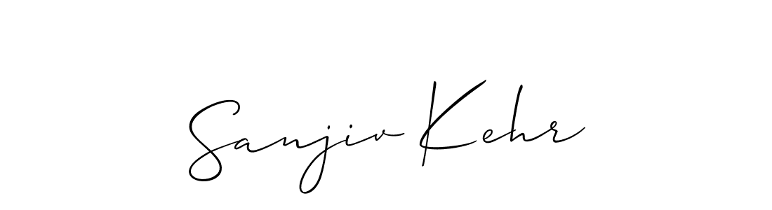 Also we have Sanjiv Kehr name is the best signature style. Create professional handwritten signature collection using Allison_Script autograph style. Sanjiv Kehr signature style 2 images and pictures png
