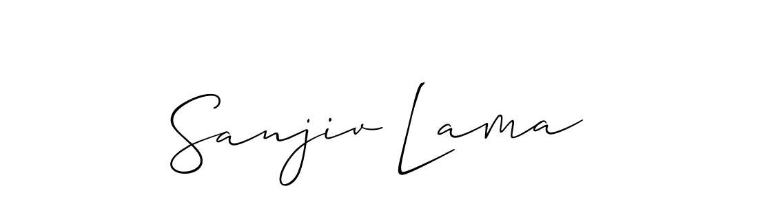 Similarly Allison_Script is the best handwritten signature design. Signature creator online .You can use it as an online autograph creator for name Sanjiv Lama. Sanjiv Lama signature style 2 images and pictures png