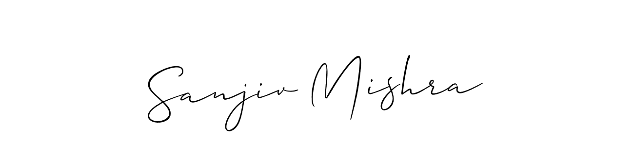 The best way (Allison_Script) to make a short signature is to pick only two or three words in your name. The name Sanjiv Mishra include a total of six letters. For converting this name. Sanjiv Mishra signature style 2 images and pictures png