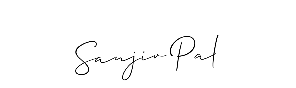 Use a signature maker to create a handwritten signature online. With this signature software, you can design (Allison_Script) your own signature for name Sanjiv Pal. Sanjiv Pal signature style 2 images and pictures png