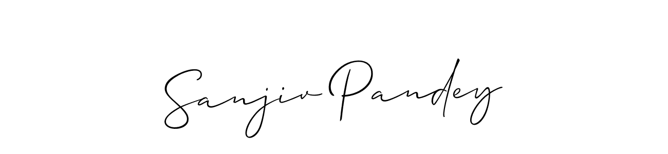 Also You can easily find your signature by using the search form. We will create Sanjiv Pandey name handwritten signature images for you free of cost using Allison_Script sign style. Sanjiv Pandey signature style 2 images and pictures png