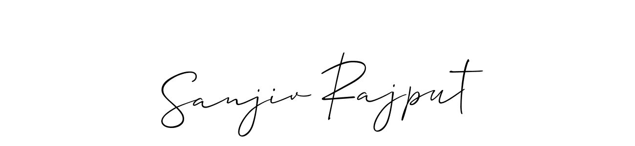 Design your own signature with our free online signature maker. With this signature software, you can create a handwritten (Allison_Script) signature for name Sanjiv Rajput. Sanjiv Rajput signature style 2 images and pictures png