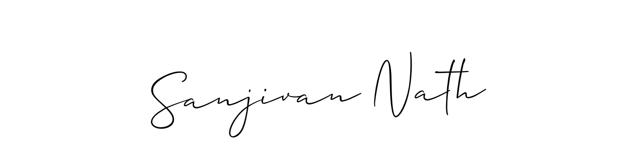 Also we have Sanjivan Nath name is the best signature style. Create professional handwritten signature collection using Allison_Script autograph style. Sanjivan Nath signature style 2 images and pictures png